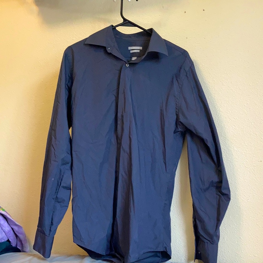 Gray Button Down
